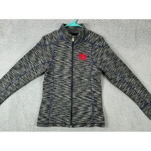 New York Giants Full Zip Jacket Womens Medium Grey Casual Ladies NFL Pro Line‎